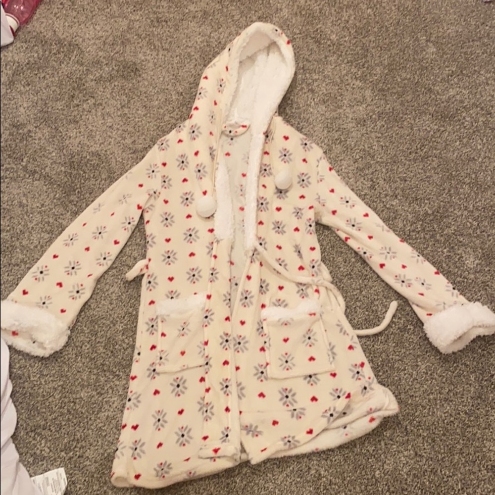 White snowflake robe